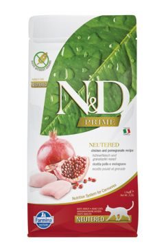 N&D PRIME CAT Neutered Chicken & Pomegranate 10kg