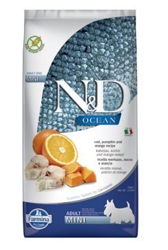 N&D OCEAN DOG Adult Mini Codfish & Pumpkin & Orange 7kg