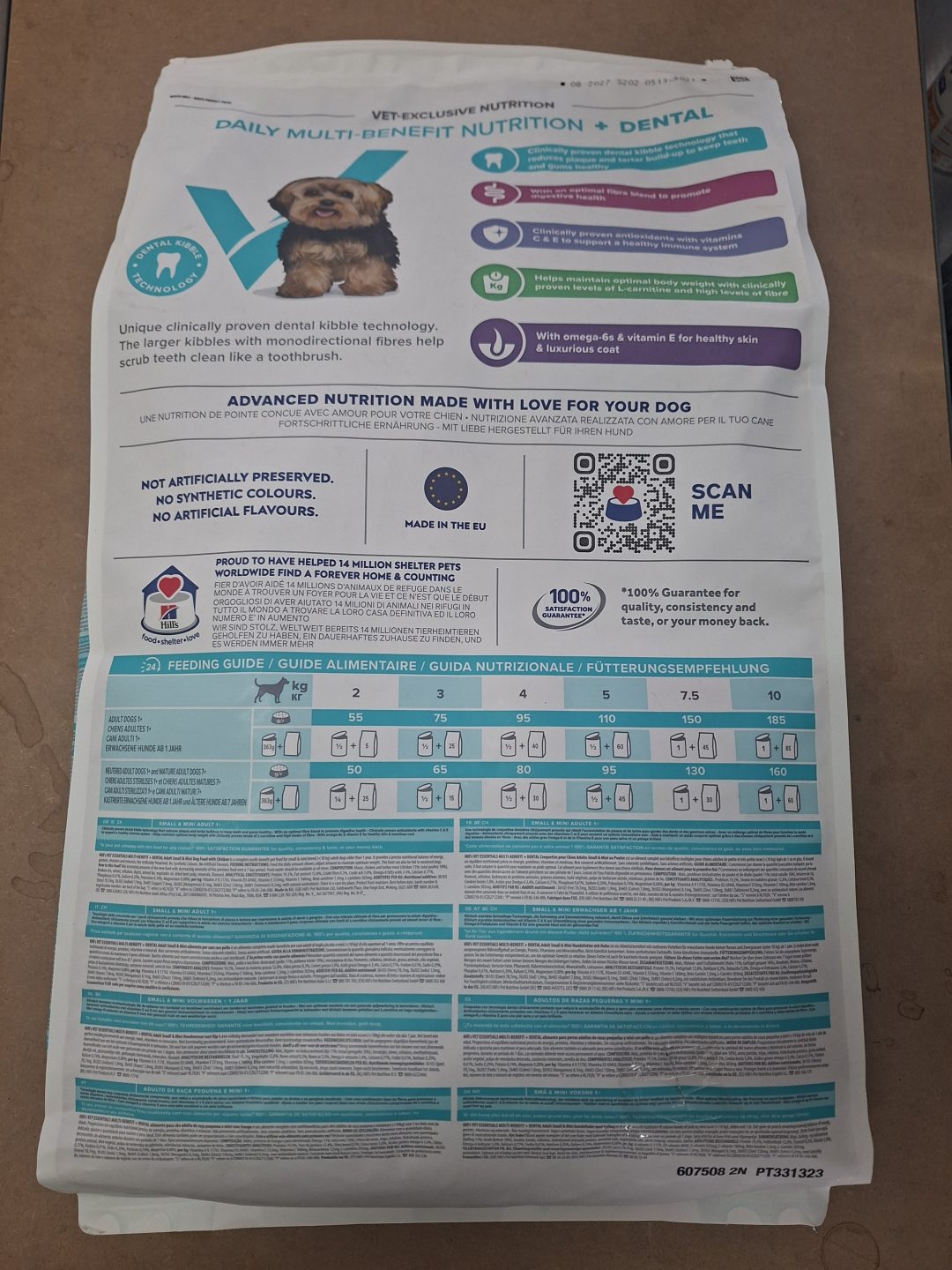 Hill's Can. VE Adult MB Dental Small&Mini Chicken 7 kg - tržený pytel
