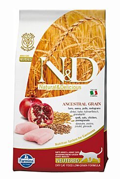 N&D LG CAT Neutered Chicken & Pomegranate 1,5 kg