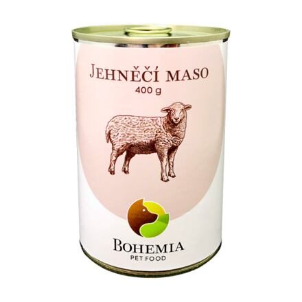 Bohemia Pet Food Jehněčí maso ve vlastní šťávě balení 400 g