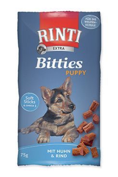 Rinti Dog Extra Bits Puppy pochoutka kuře+hovězí 75g