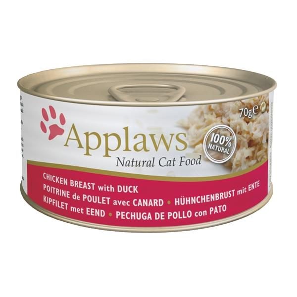 Applaws Cat konz. kuřecí prsa a kachna 70 g