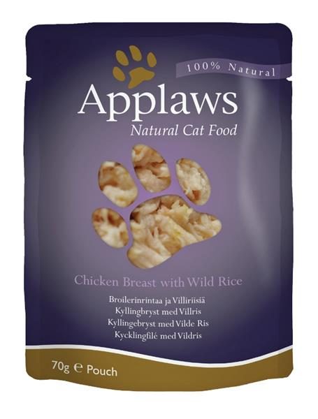 Applaws Cat kaps. kuřecí prsa a divoká rýže 70 g