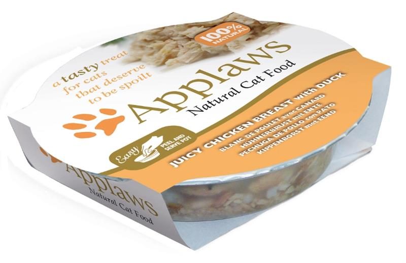 Applaws Cat miska kuřecí prsa a kachna 60 g