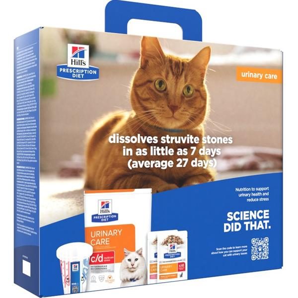 Hill's Prescription Diet Feline c/d Stress Chicken 400g+(2x85g)