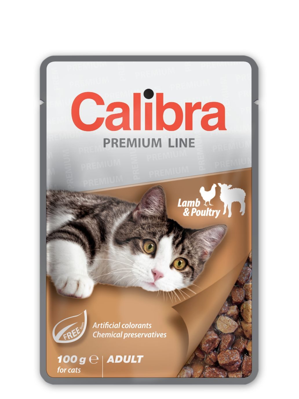 Calibra Cat kapsa Premium Adult Lamb & Poultry 100g