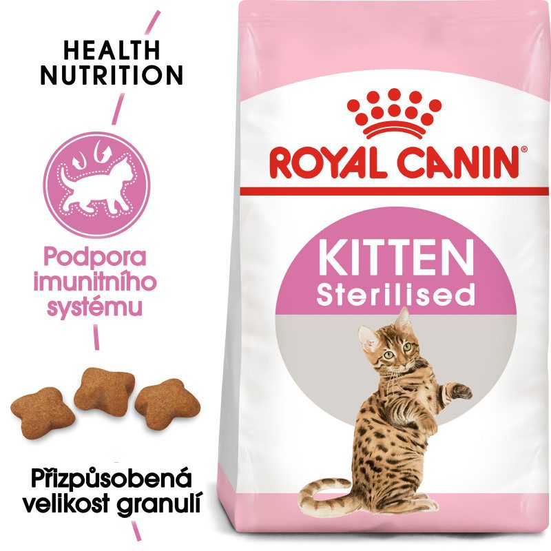 Royal Canin Kitten Sterilised granule pro kastrovaná koťata 2 Kg