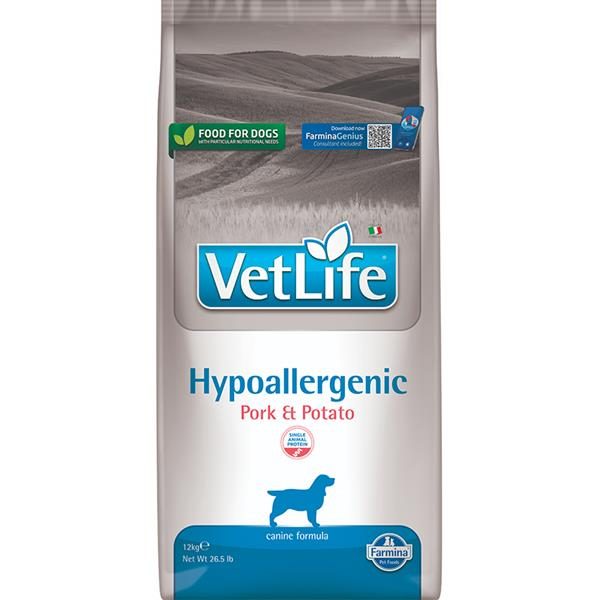 Vet Life Natural DOG Hypo Pork & Potato 12 kg