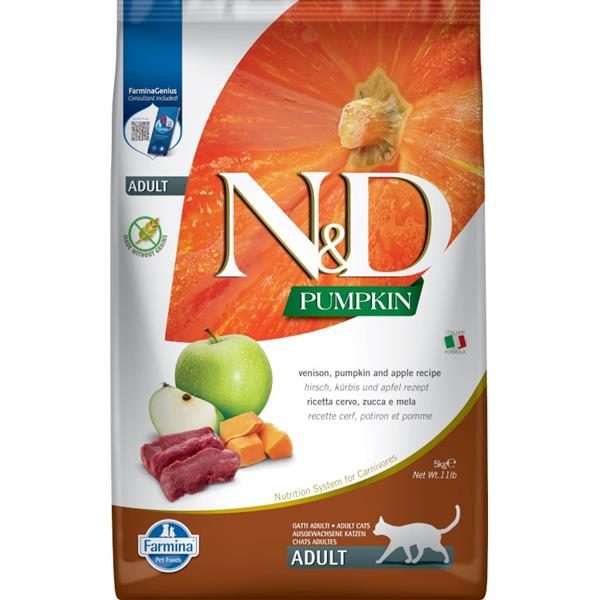 N&D Pumpkin CAT Venison & Apple 5kg