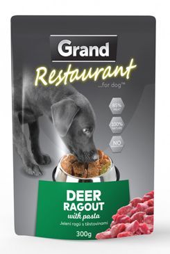 GRAND kaps. deluxe pes Restaur. jelení ragú 300g