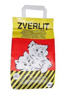 ZVERLIT červený hrubá s vůní Podestýlka kočka 6kg