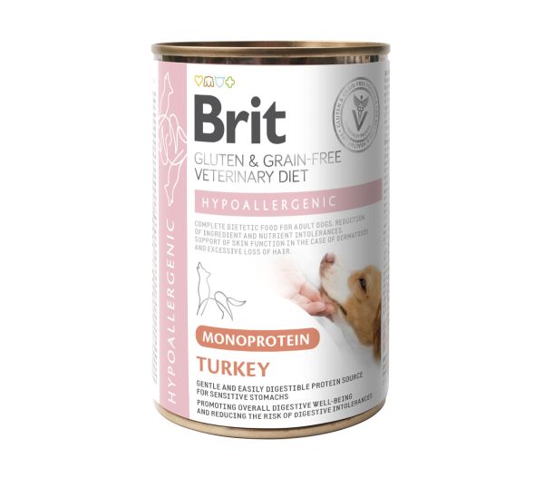  Brit Veterinary Diet Hypoallergenic Monoprotein Turkey 400 g
