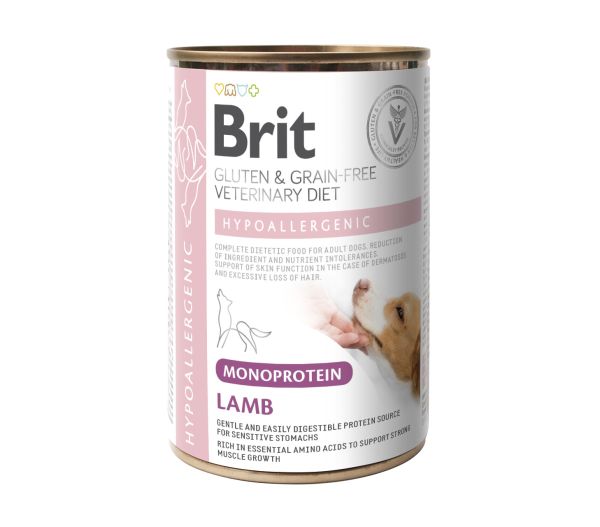 Brit Veterinary Diet Hypoallergenic Monoprotein Lamb 400g