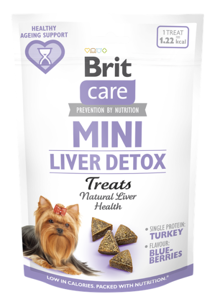 Brit Care Dog Mini treats LIVER DETOX, 50 g