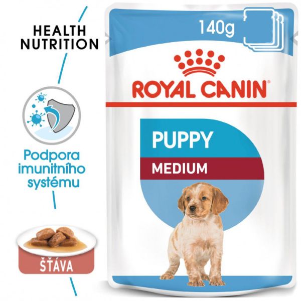 Royal Canin Medium Puppy kapsička pro střední štěňata 140 g