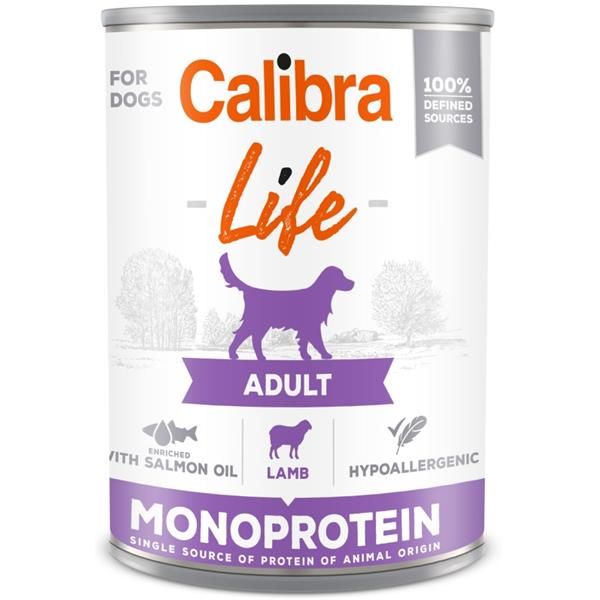 Calibra Dog Life konz. Adult Lamb 400g