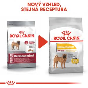 Royal Canin Medium Dermacomfort granule pro střední psy s problémy s kůží 3 Kg