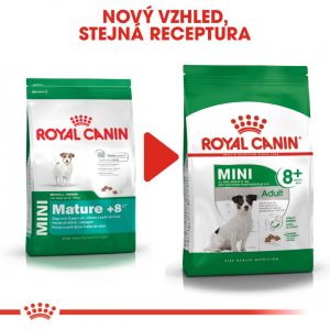 Royal Canin Mini Adult 8+ granule pro stárnoucí malé psy 0.8 Kg