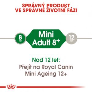Royal Canin Mini Adult 8+ granule pro stárnoucí malé psy 0.8 Kg
