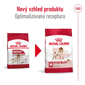 Royal Canin Medium Adult granule pro dospělé psy středních plemen starší 12 měsíců - 4 kg