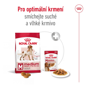 Royal Canin Medium Adult granule pro dospělé psy středních plemen starší 12 měsíců - 4 kg