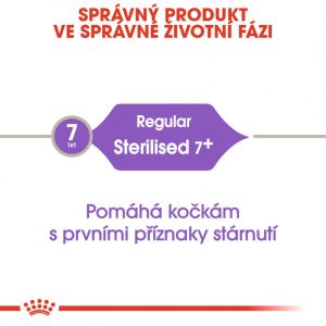 Royal Canin Sterilised 7+ granule pro stárnoucí kastrované kočky 3.5 Kg