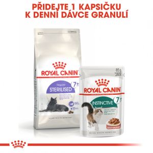 Royal Canin Sterilised 7+ granule pro stárnoucí kastrované kočky 3.5 Kg