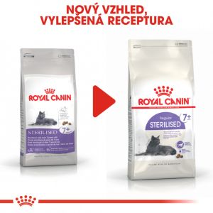Royal Canin Sterilised 7+ granule pro stárnoucí kastrované kočky 3.5 Kg