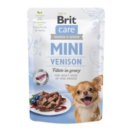 Brit Care Dog Mini Venison fillets in gravy 85g