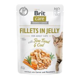 Brit Care Cat Fillets in Jelly with Trout&Cod 85g