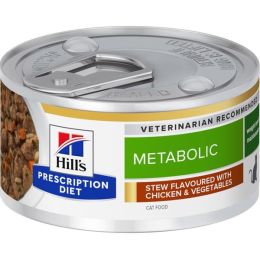 Hill's Prescription Diet Feline Stew Metabolic kuře a zelenina konzerva 82 g