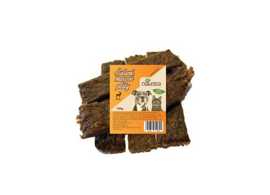 NATURECA pochoutka Masové pláty Jelen, 100% maso 100g