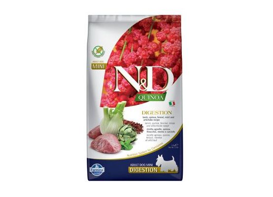 N&D Quinoa DOG Digestion Lamb & Fennel Mini 2,5kg