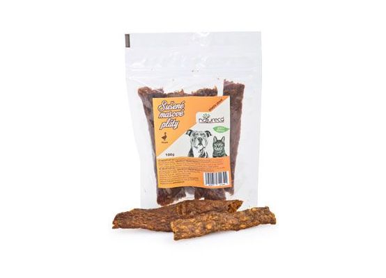 NATURECA pochoutka Masové pláty Kachna, 100%maso 100g