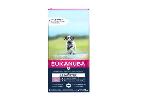 Eukanuba Dog Puppy & Junior Large&Giant GF Ocean Fish 12kg