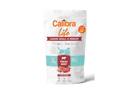 Calibra Dog Life Junior Small&Medium Fresh Beef 100g