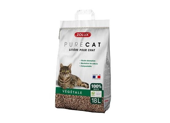 Podestýlka PURECAT Wooden Pellets 18l Zolux