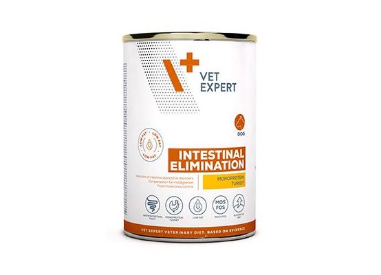 VetExpert VD 4T Intestinal Elim.Low Fat Dog konz.400g
