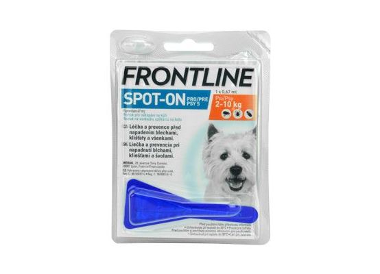FRONTLINE SPOT ON pro psy S (2-10kg) - 1x0,67ml