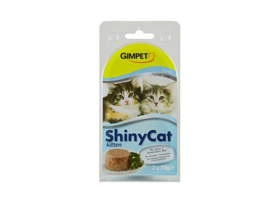 Gimpet kočka konz. ShinyCat Junior tuňák 2x70g