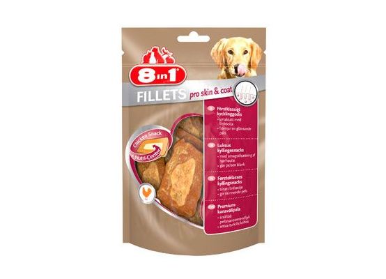 Pochoutka 8in1 Fillets pro skin&coat S 80g