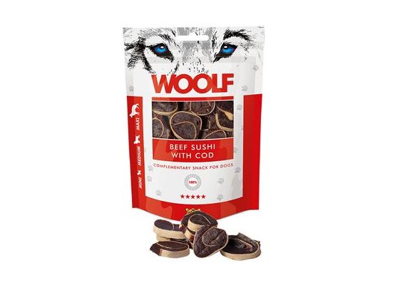 WOOLF pochoutka beef sushi with cod 100g