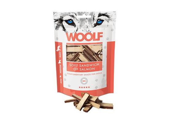 WOOLF pochoutka soft sandwich of salmon 100g