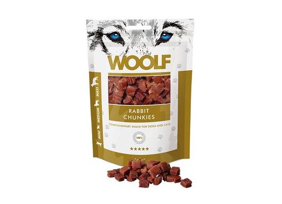 WOOLF pochoutka rabbit chunkies 100g