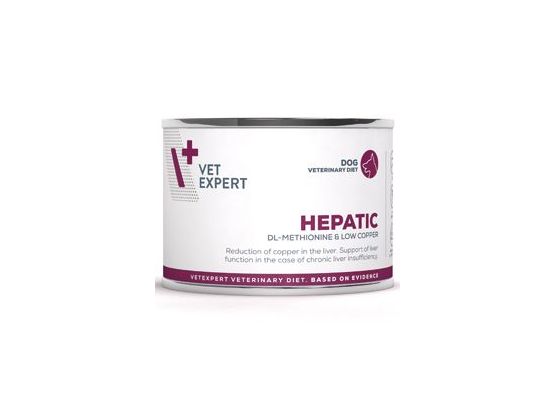VetExpert VD 4T Hepatic Dog konzerva 200g