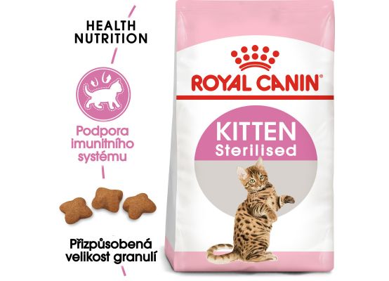 Royal Canin Kitten Sterilised granule pro kastrovaná koťata 2 Kg