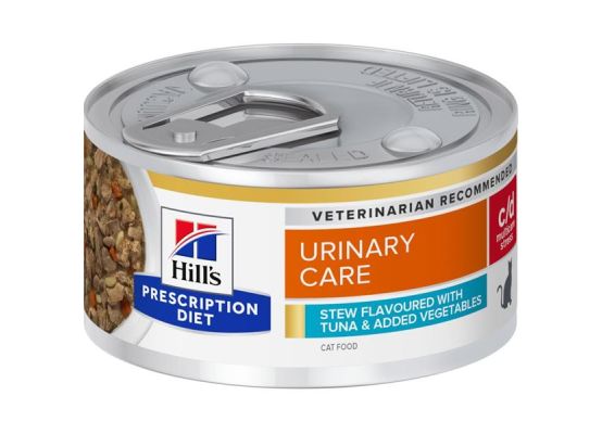 Hill's Fel. PD C/D UrinaryStress Tuna&Veg stew Konz. 82 g
